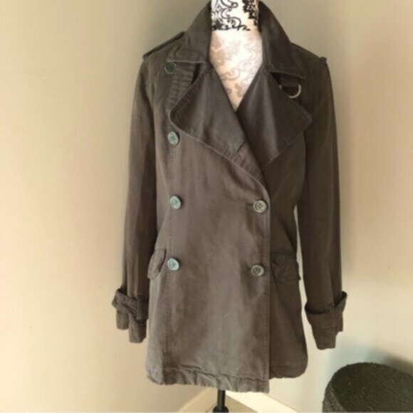 Smart Set  Cotton Canvas Utility Jacket Women’s Sz Large - Picture 3 of 8